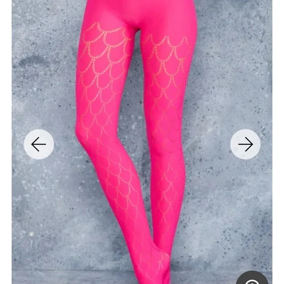 Blackmilk Mermaid Neon Pink Hoisery FINAL PRICE - Picture 2 of 4